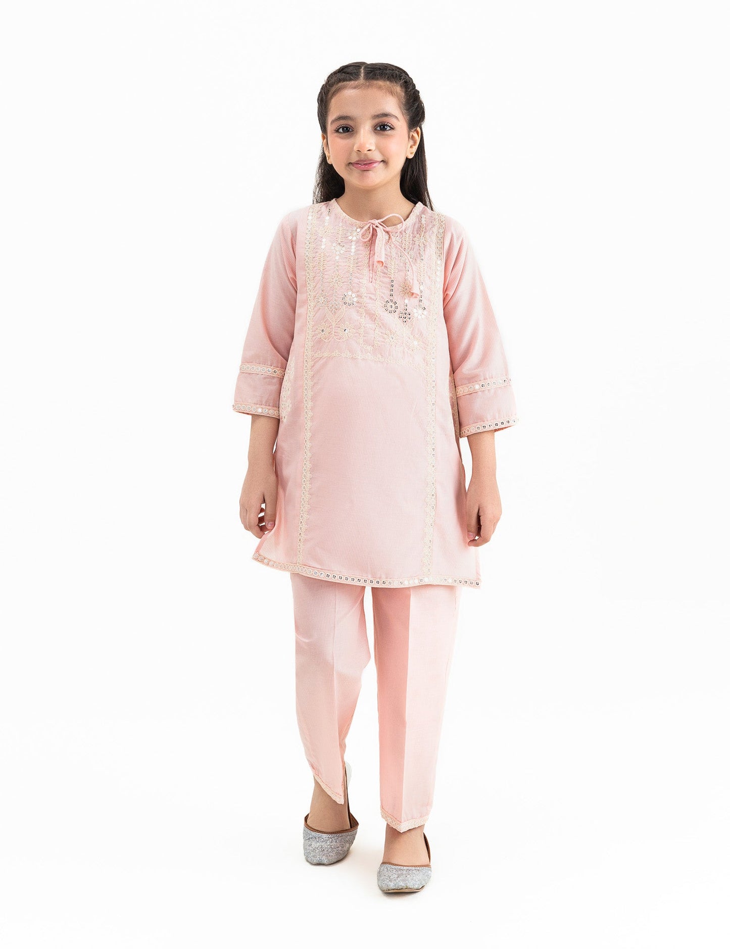 2 PIECE ETHNIC EMBROIDERED SUIT