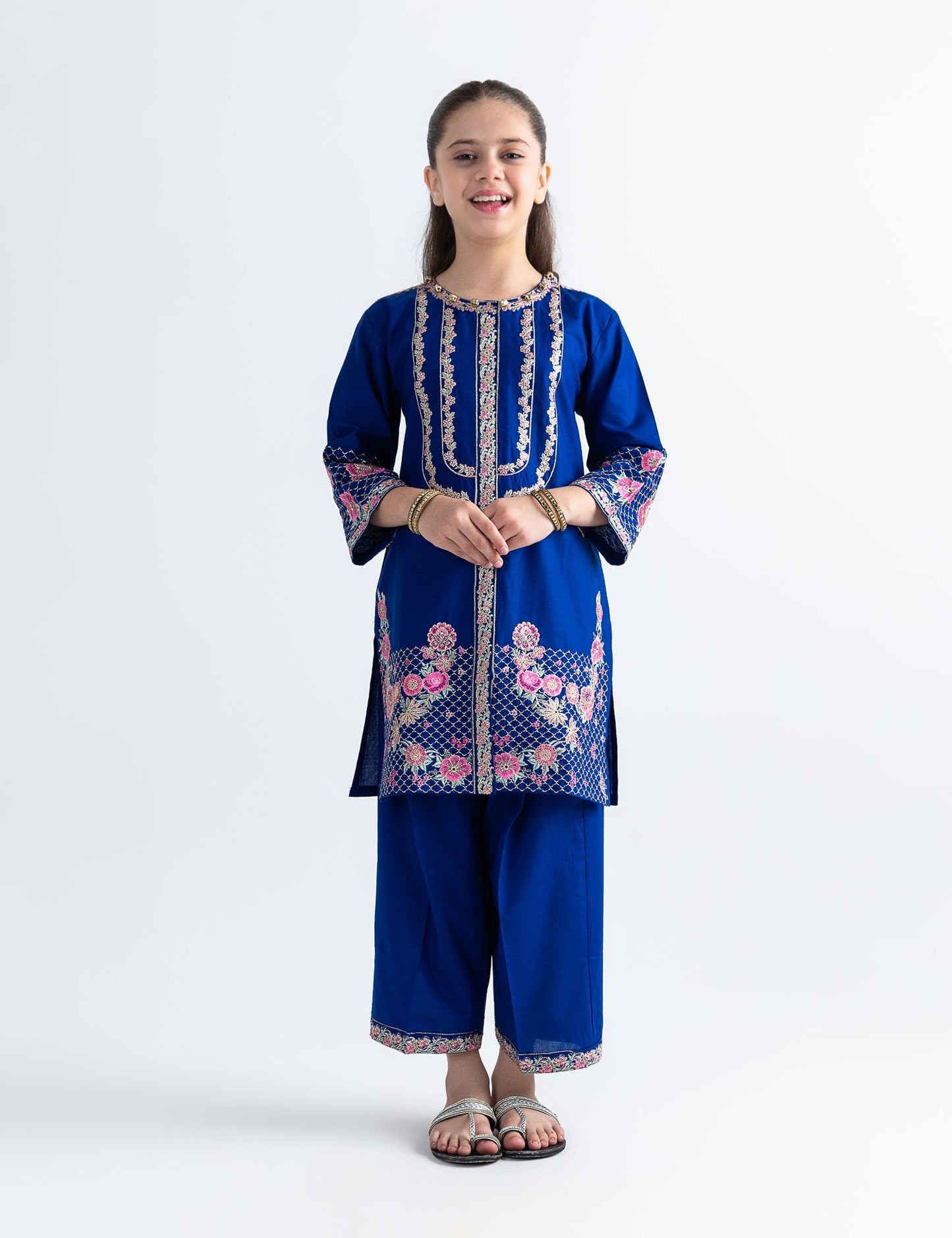 2 PIECE ALLOVER EMBROIDERED SUIT