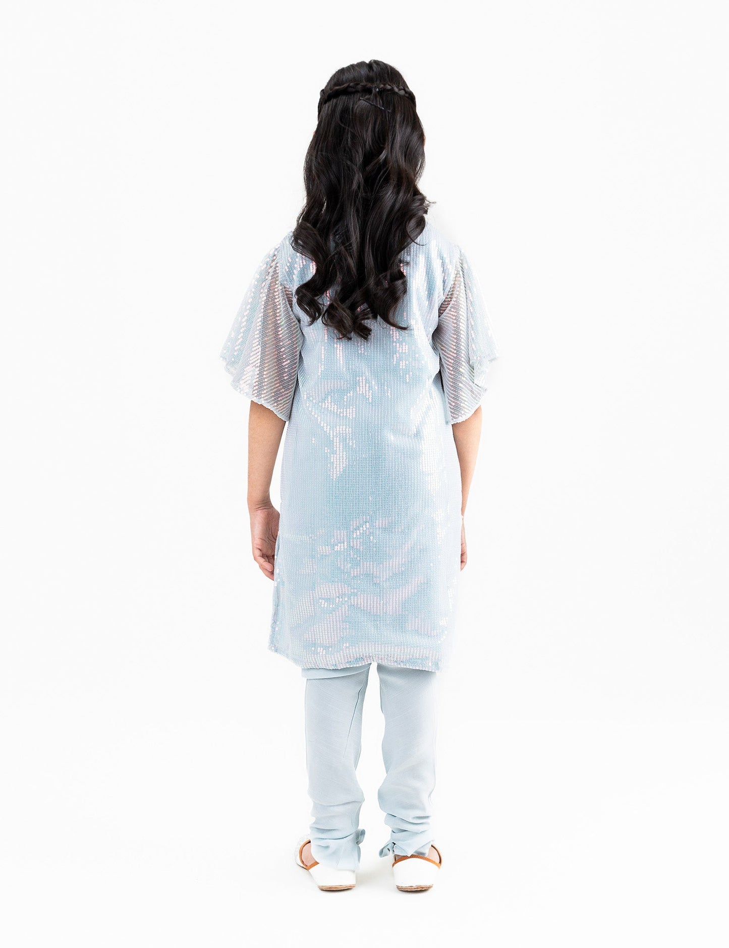 2 PIECE SEQUIN BOW SUIT