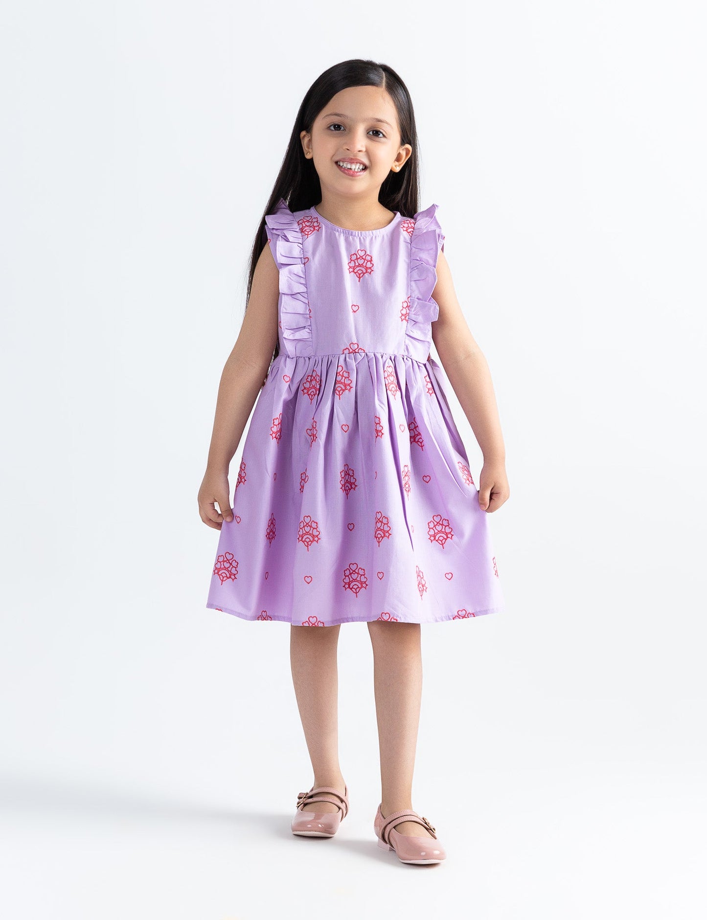 HEART PRINTED DRESS
