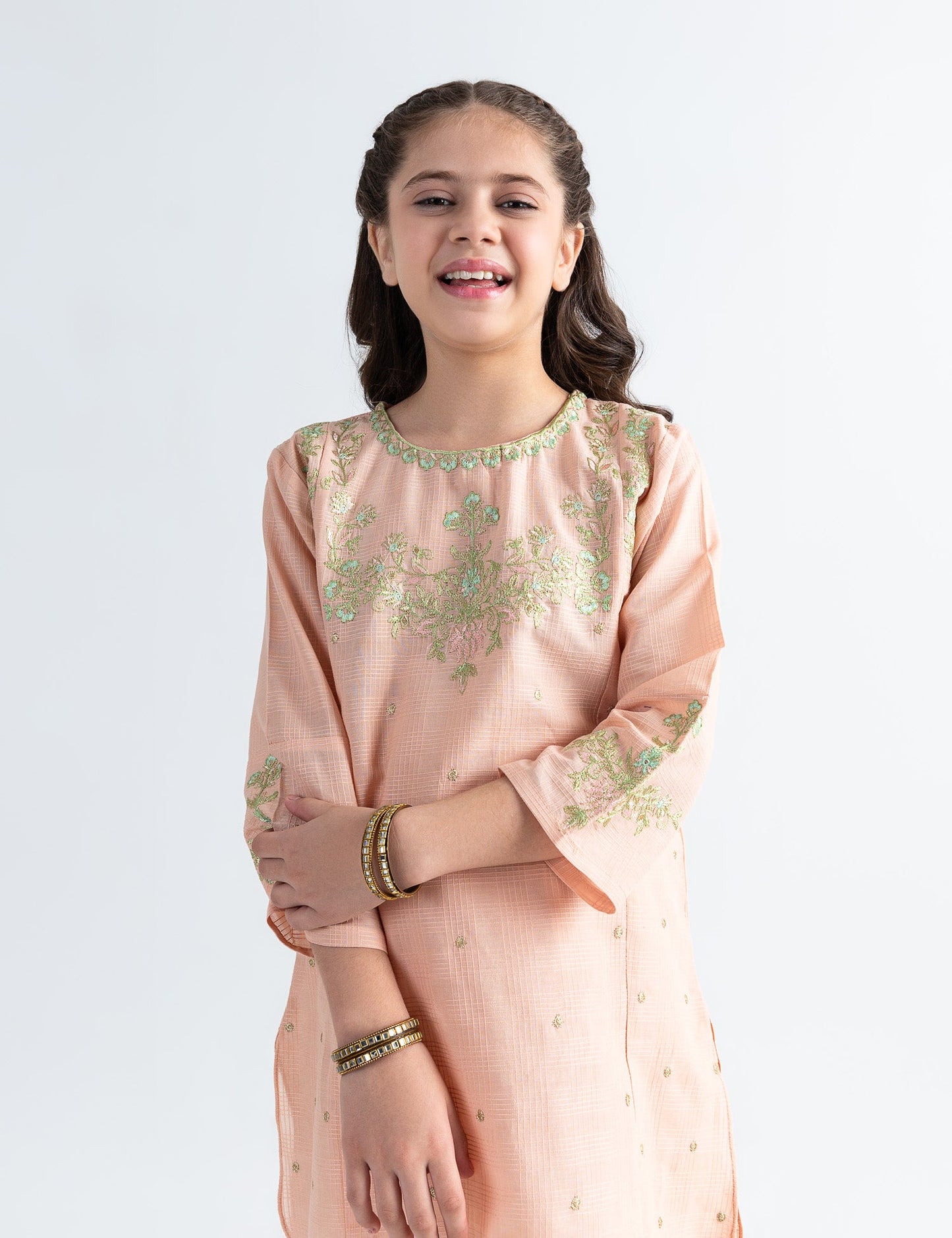 2 PIECE ALLOVER EMBROIDERED SUIT