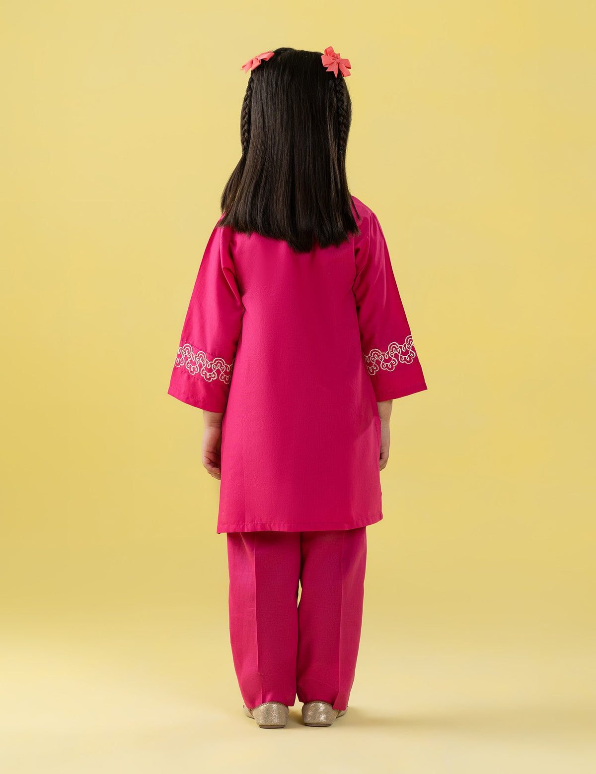 2 PIECE CONTEMPORARY EMBROIDERED SUIT