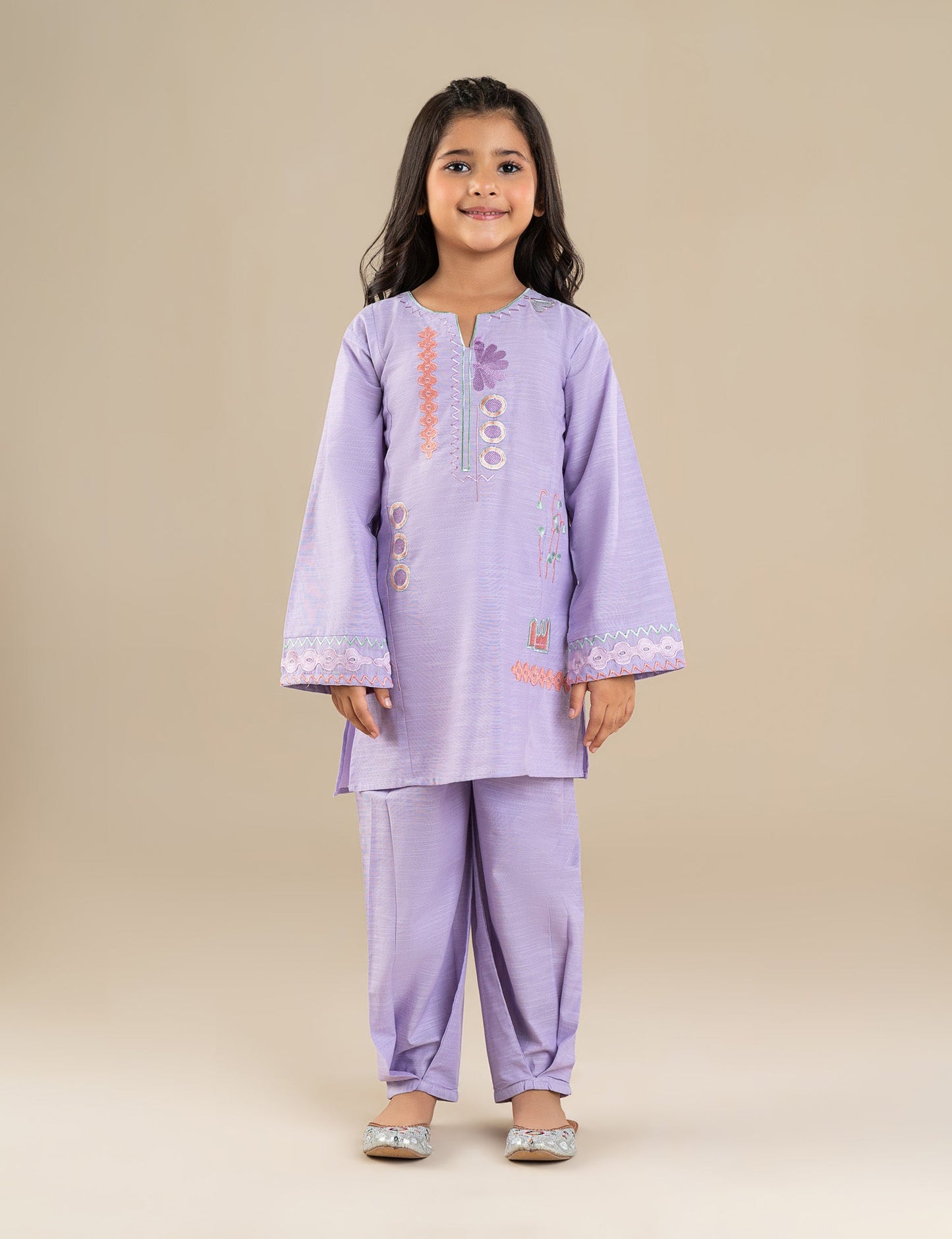 2 PIECE EMBROIDERED SUIT