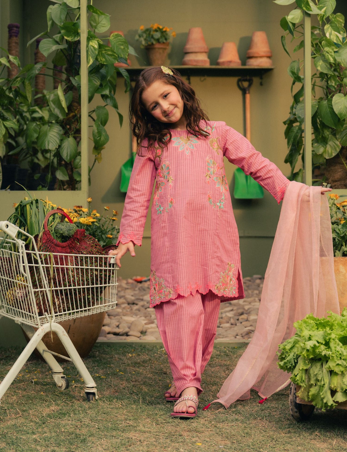 2 PIECE VIBRANT EMBROIDERED SUIT