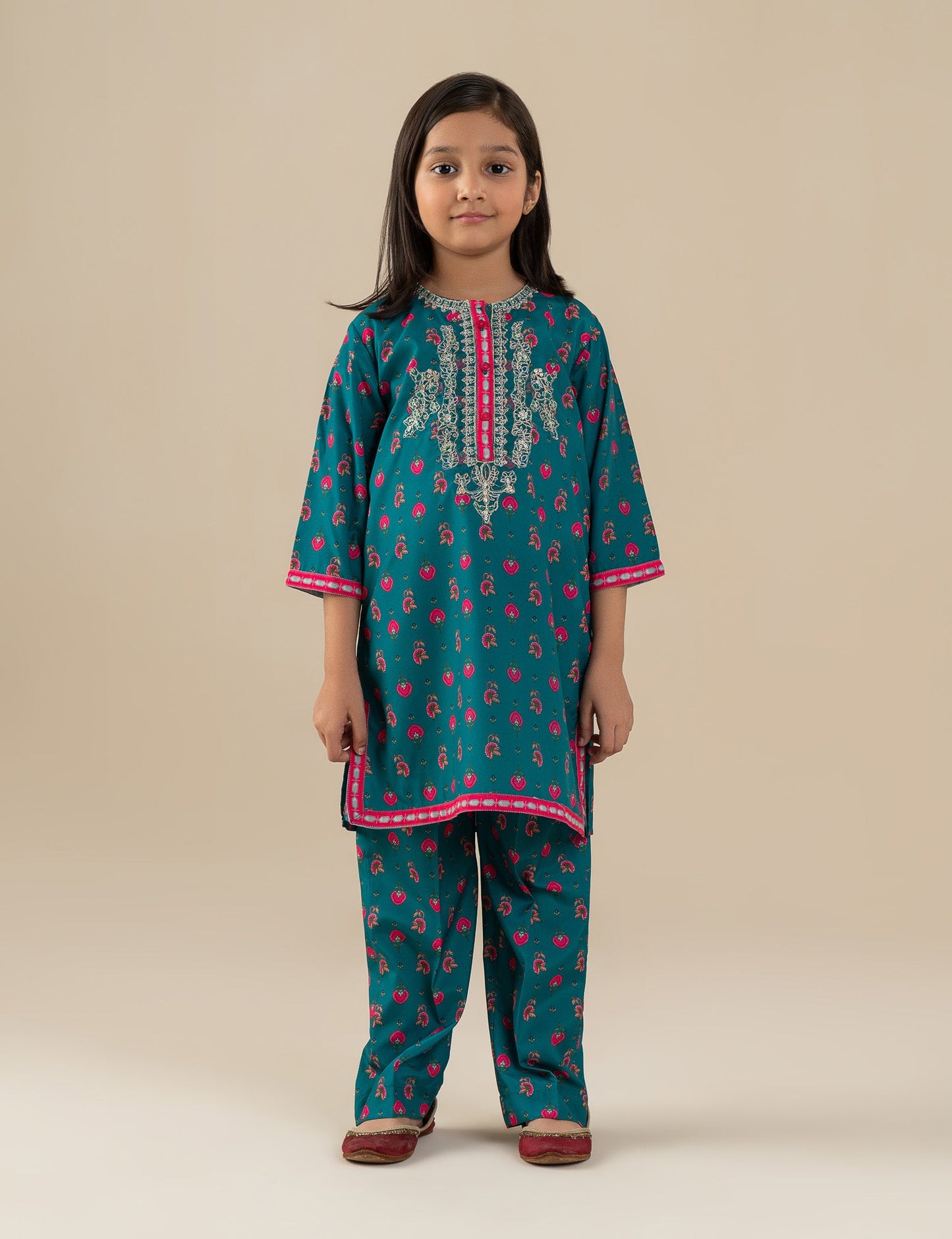 2 PIECE ETHNIC EMBROIDERED SUIT