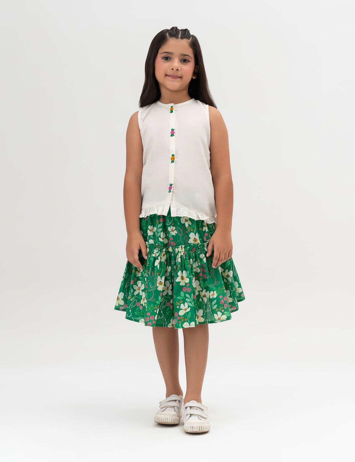 2 PIECE FLORAL PRINTED SUIT