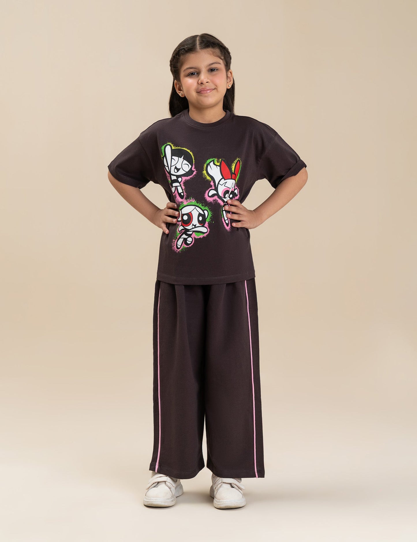 2 PIECE POWERPUFF GIRLS GRAPHIC SUIT