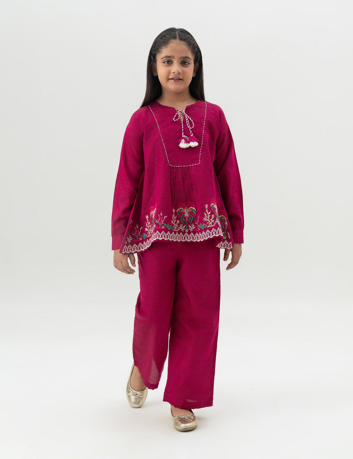 2 PIECE EMBROIDERED SUIT