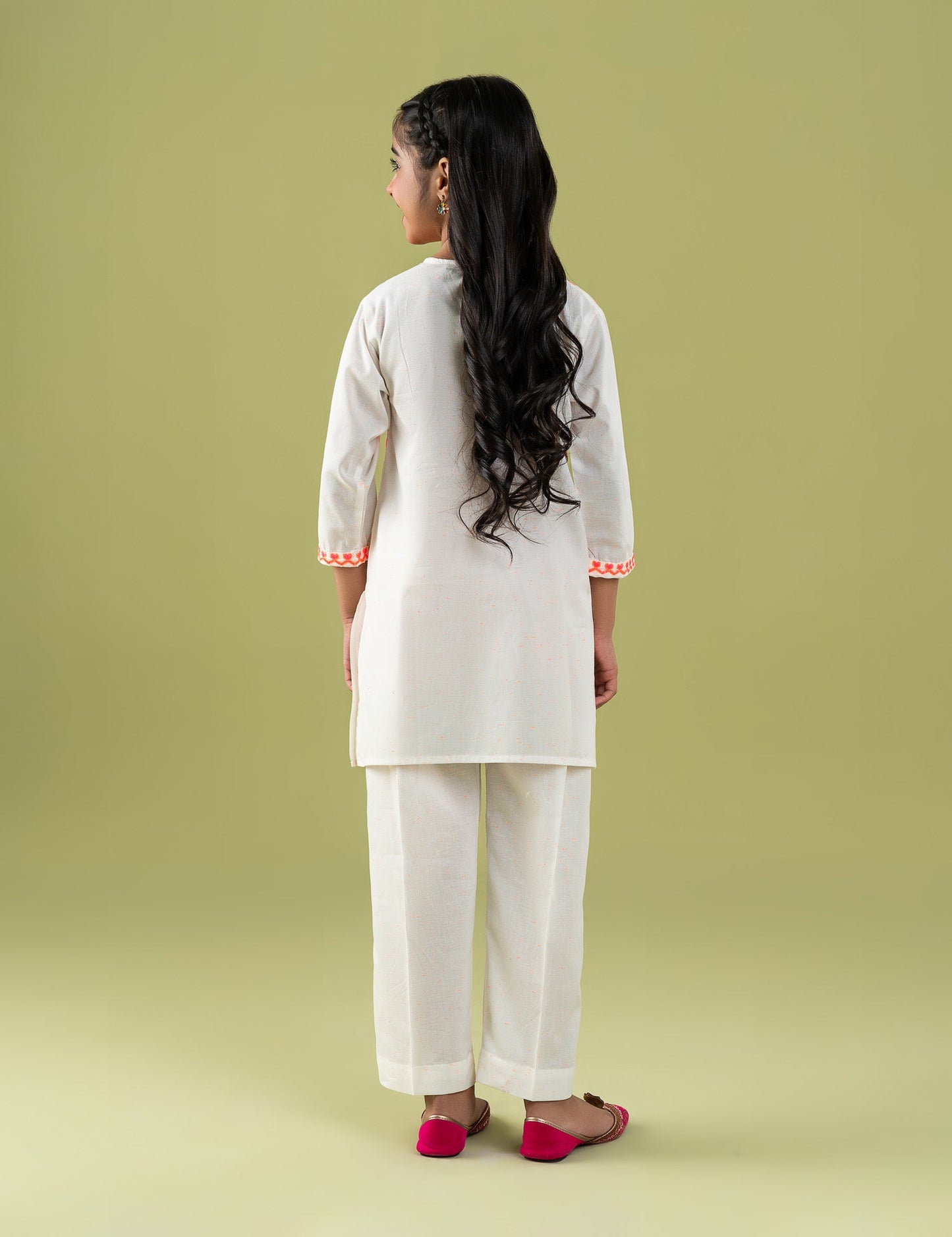 2 PIECE NEON EMBROIDERED SUIT