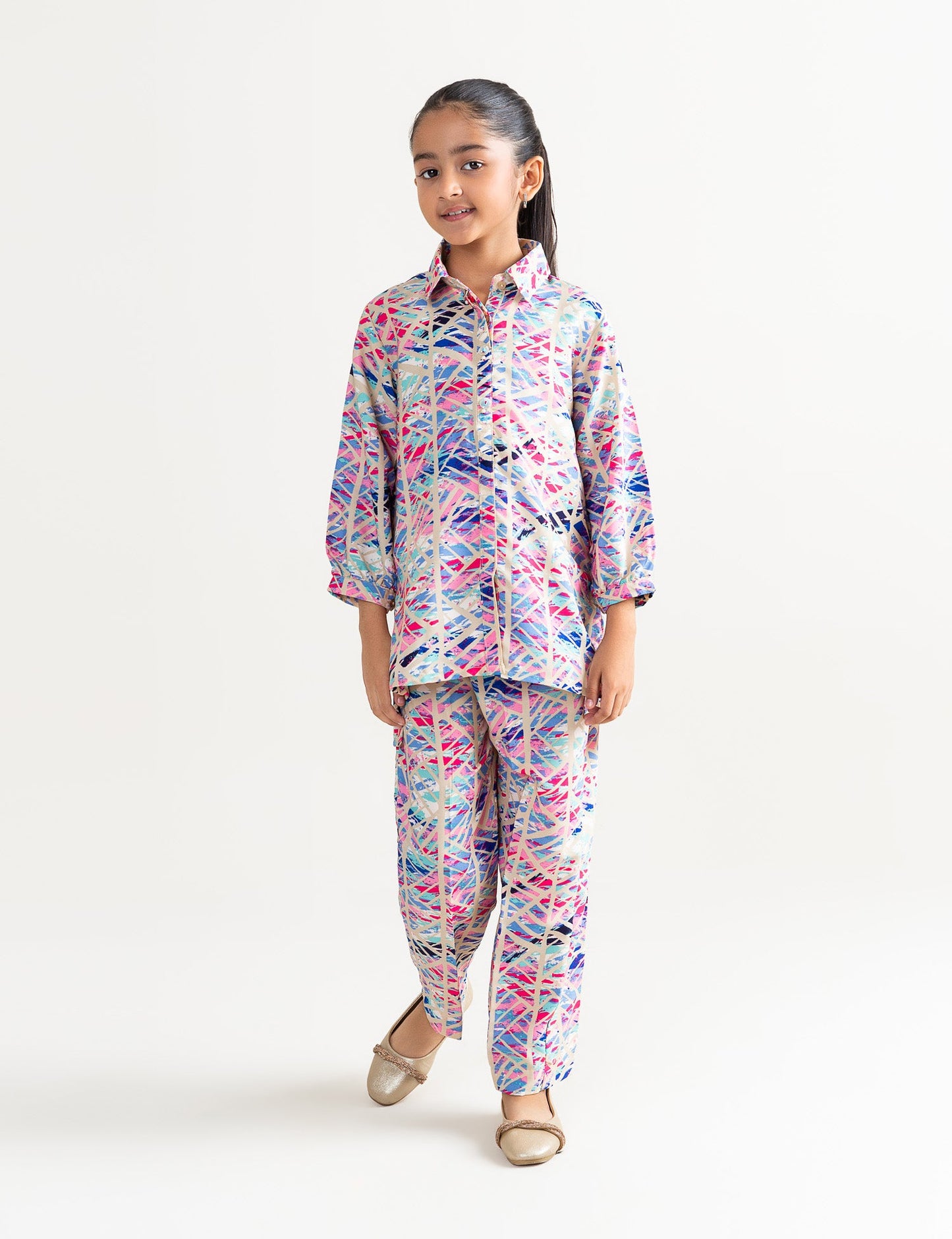 2 PIECE GEORGETTE PRINTED SUIT