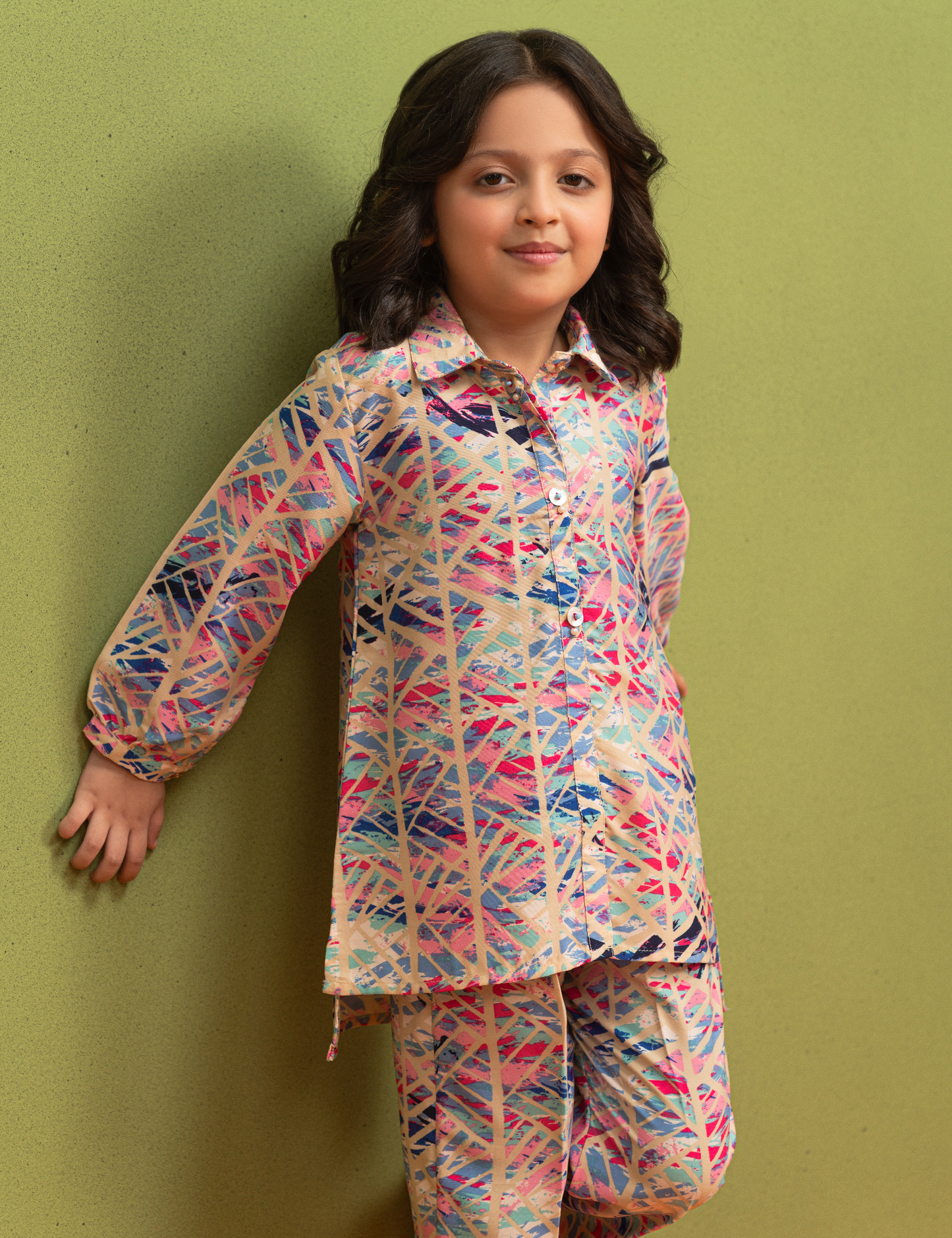 2 PIECE GEORGETTE PRINTED SUIT