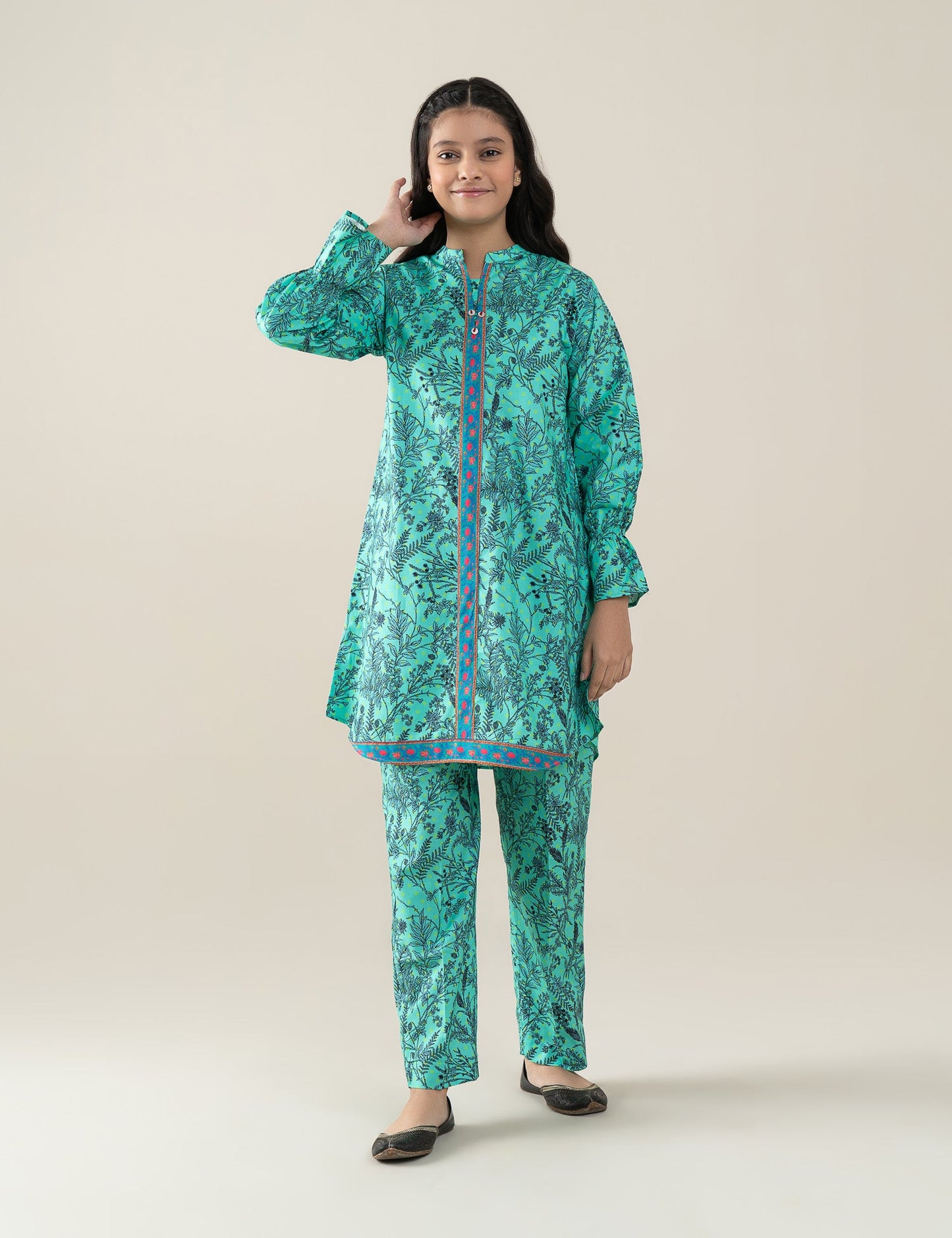 2 PIECE PRINTED SUIT