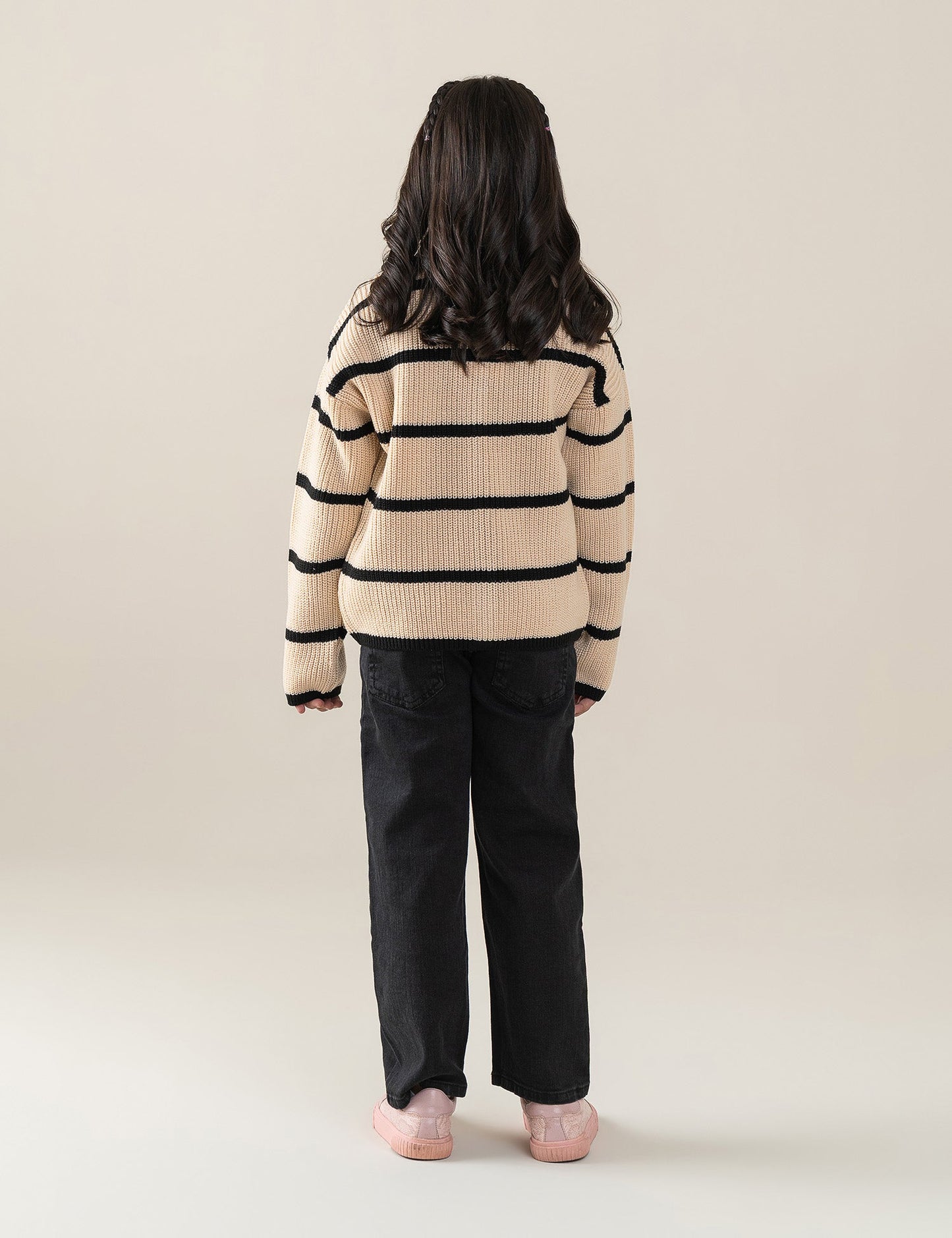 STRIPED KNIT CARDIGAN