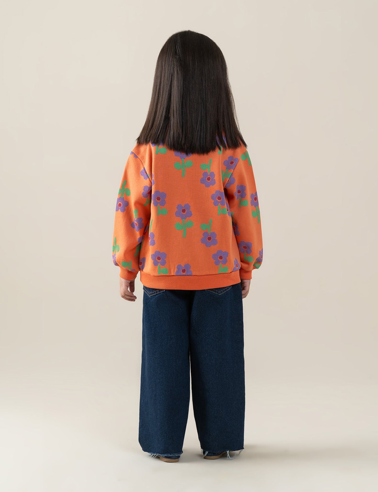 FLORAL PRINTED SWEATSHIRT