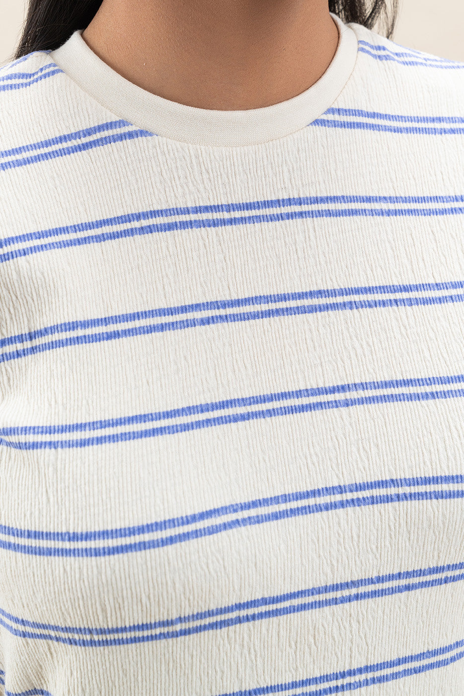 STRIPRED RAGLAN T-SHIRT