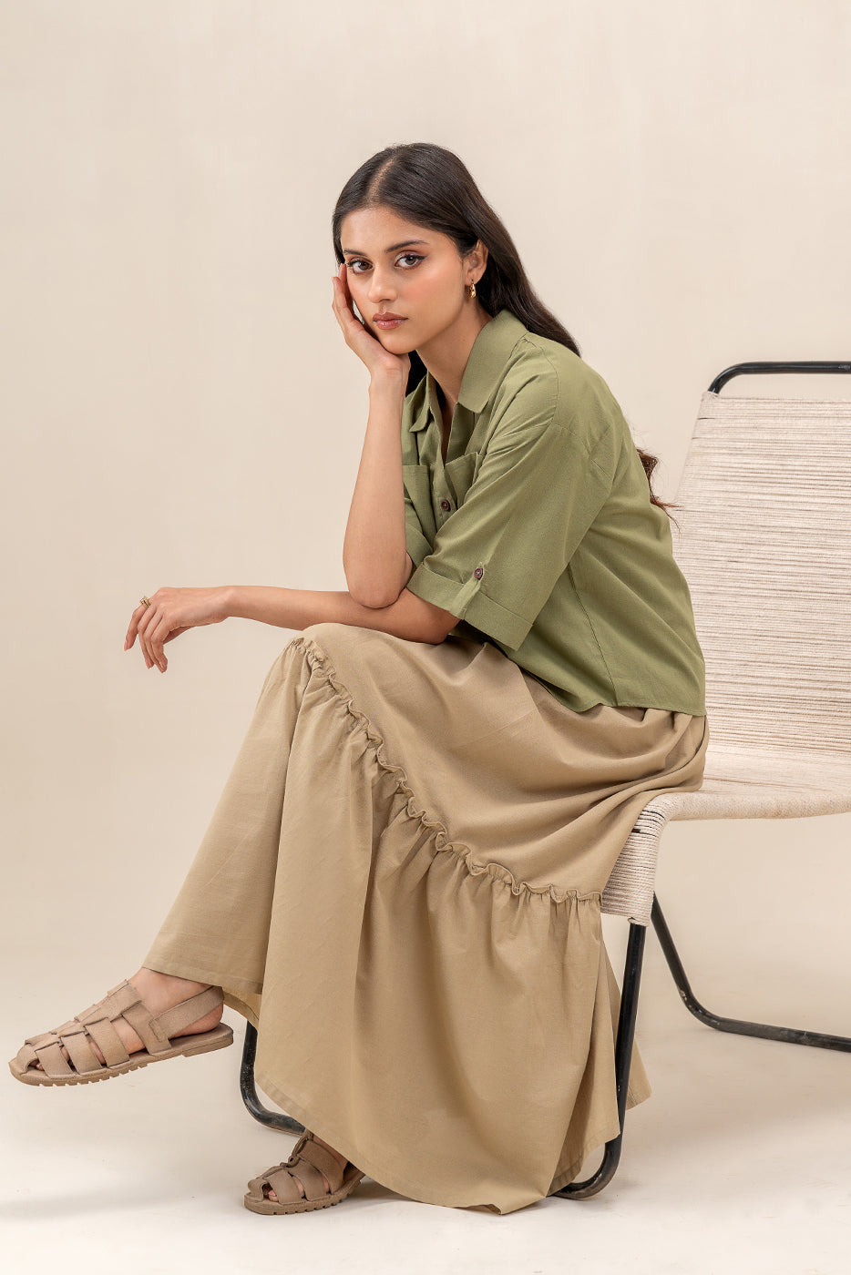 BASIC WOVEN TOP (WESTERN)