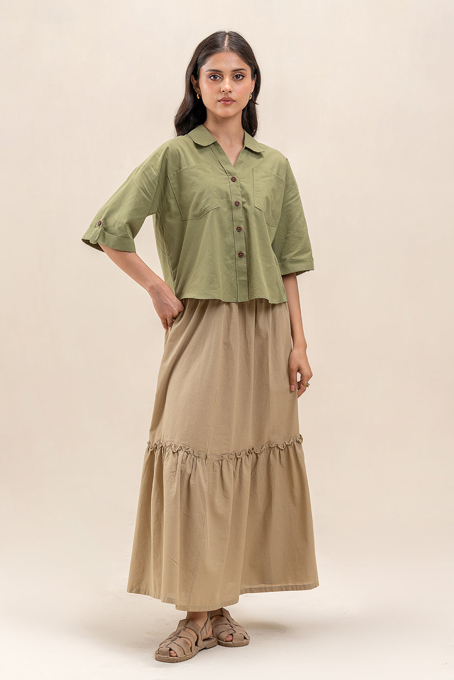 BASIC WOVEN TOP (WESTERN)
