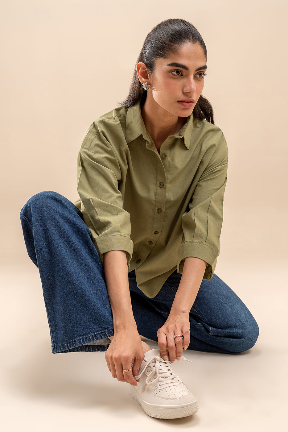 BUTTON-THROGH SHIRT