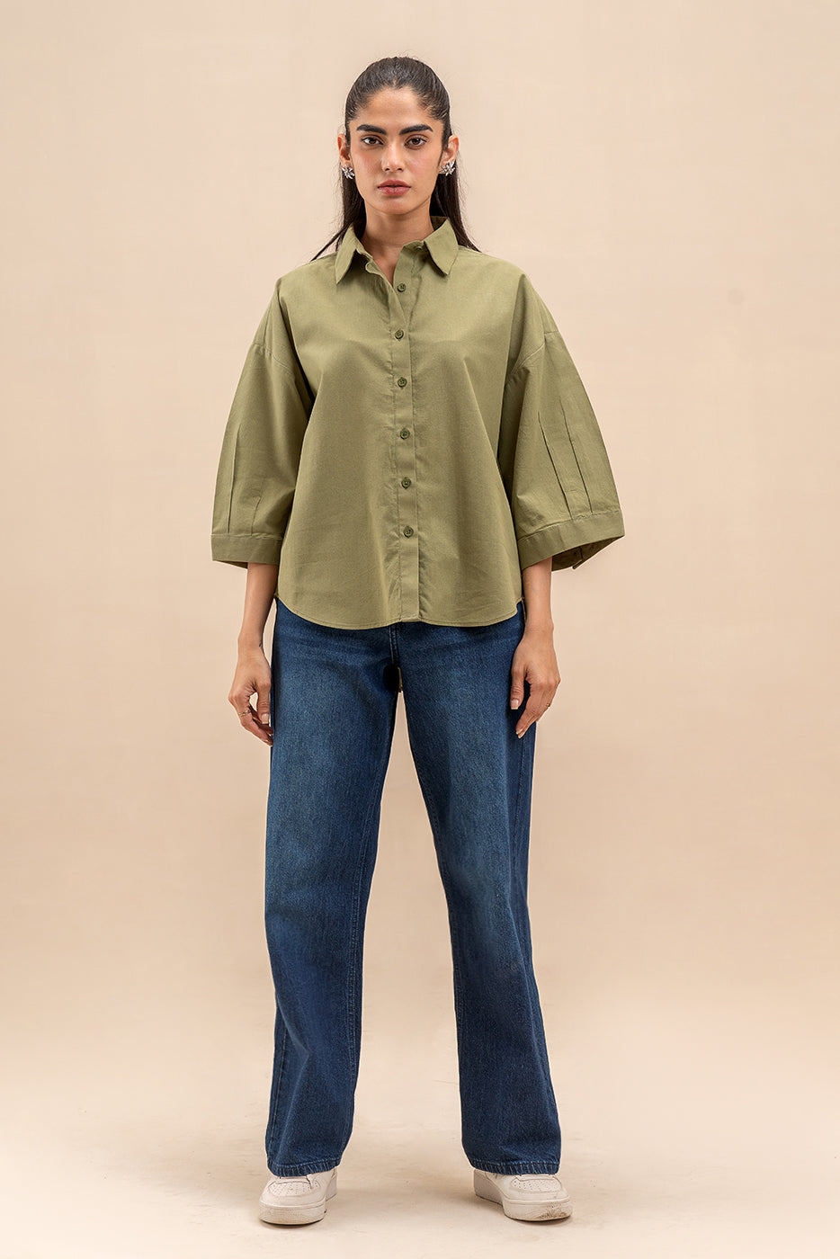 BUTTON-THROGH SHIRT