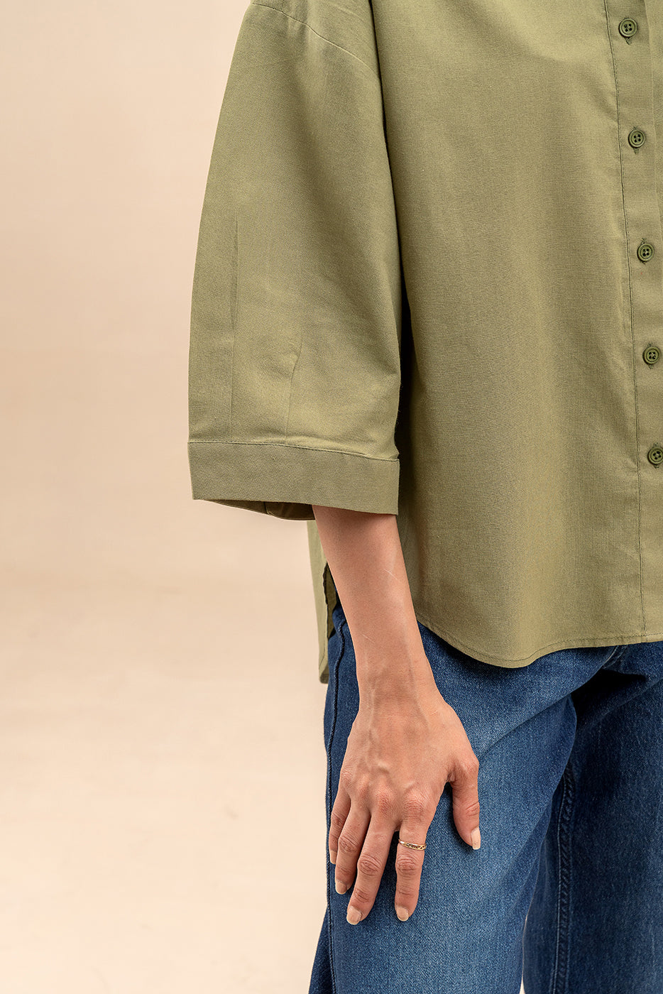 BUTTON-THROGH SHIRT