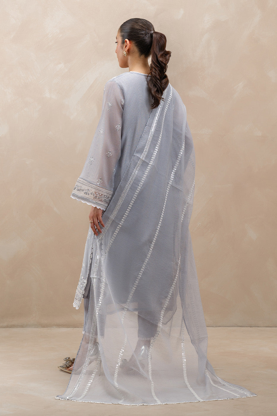 3 PIECE EMBROIDERED COTTON SHIRT (LUXURY-PRET)