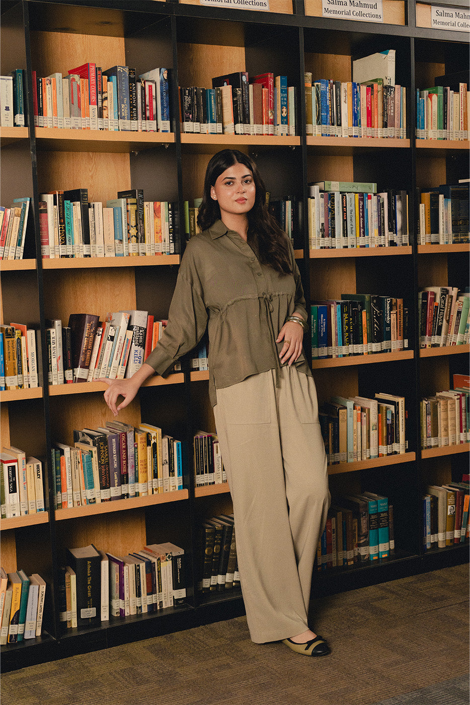 BUTTON-THROUGH ADJUSTABLE WAIST TOP