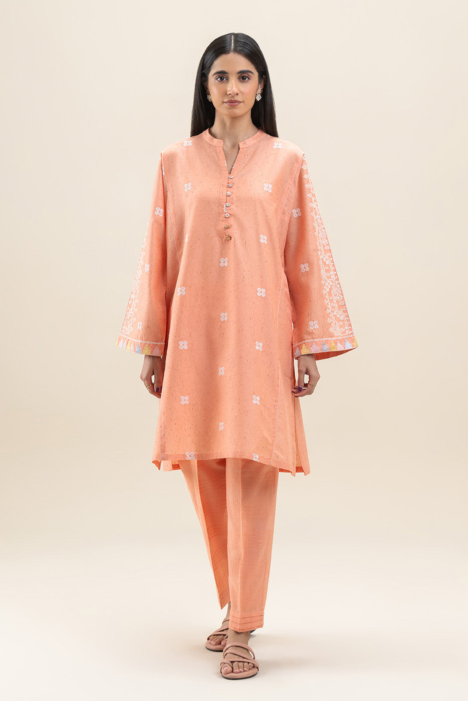 EMBROIDERED MULTI NEPS SHIRT (PRET)