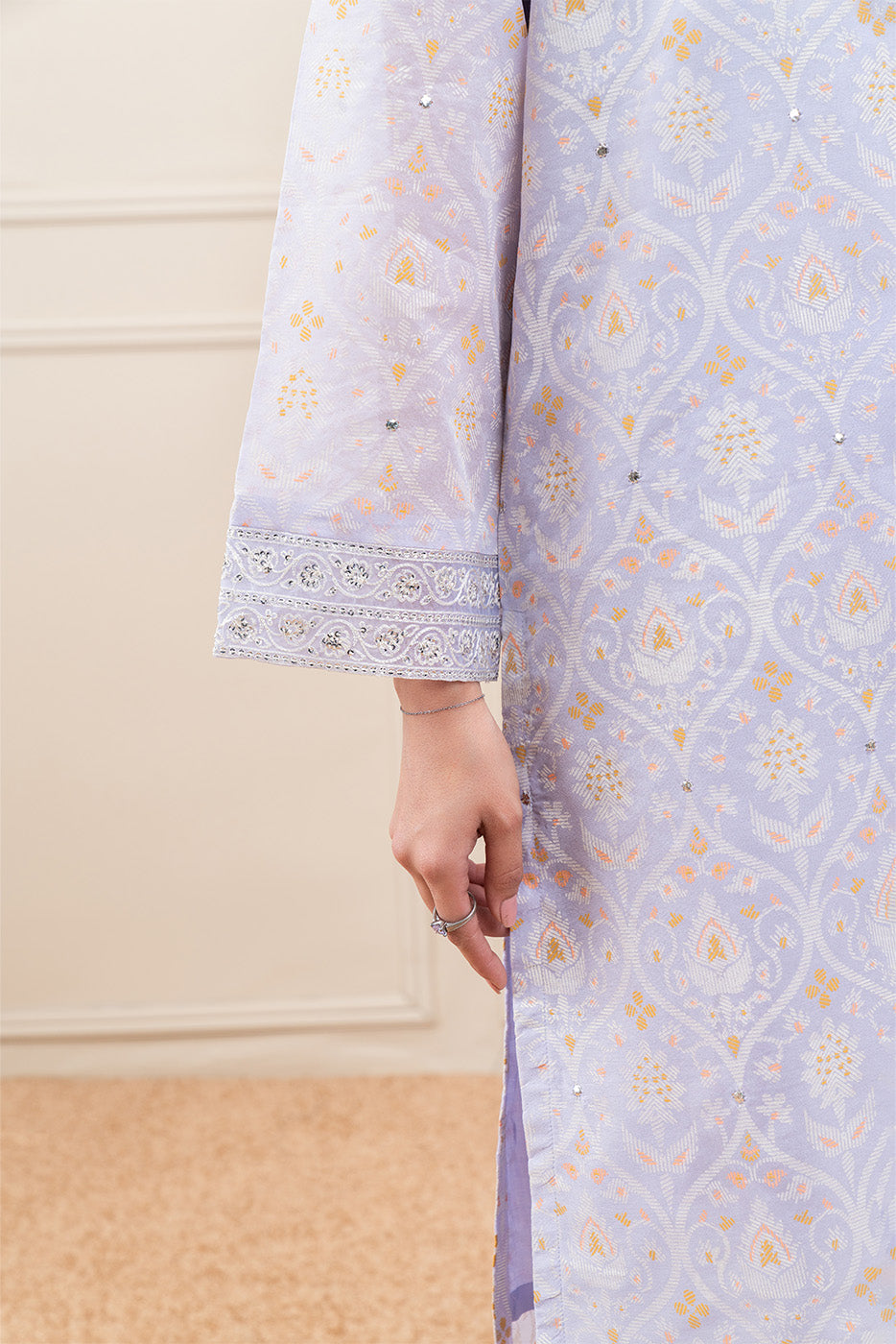 2 PIECE PRINTED PAPER COTTON SUIT (PRET)