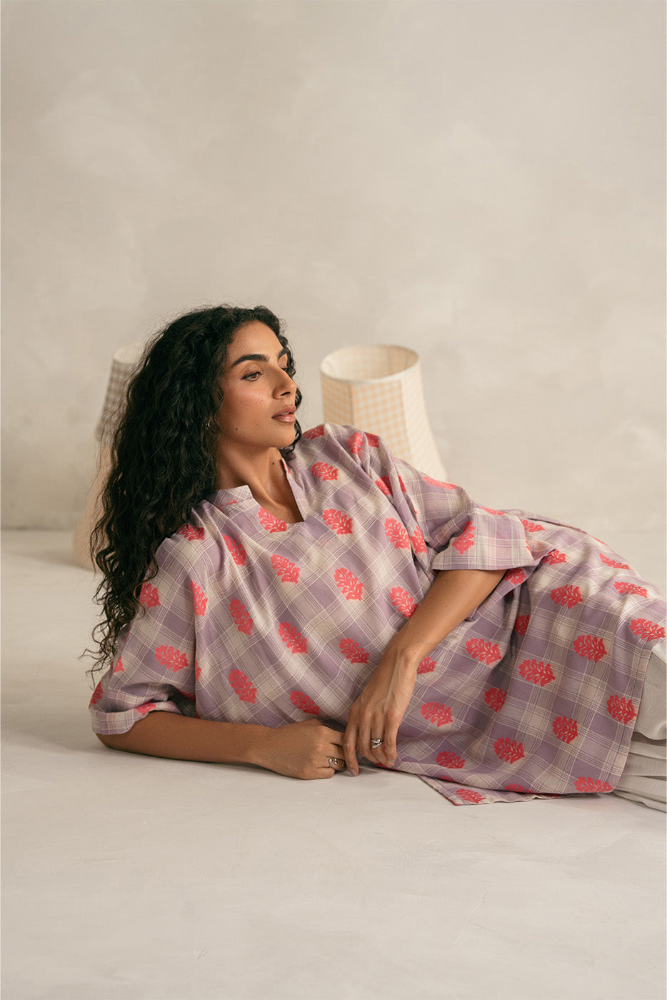 BASIC CHECK JACQUARD SHIRT (PRET)