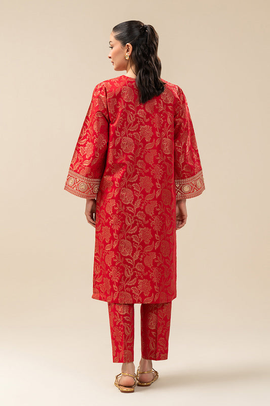 2 PIECE EMBROIDERED DANIER JACQUARD SUIT (PRET)