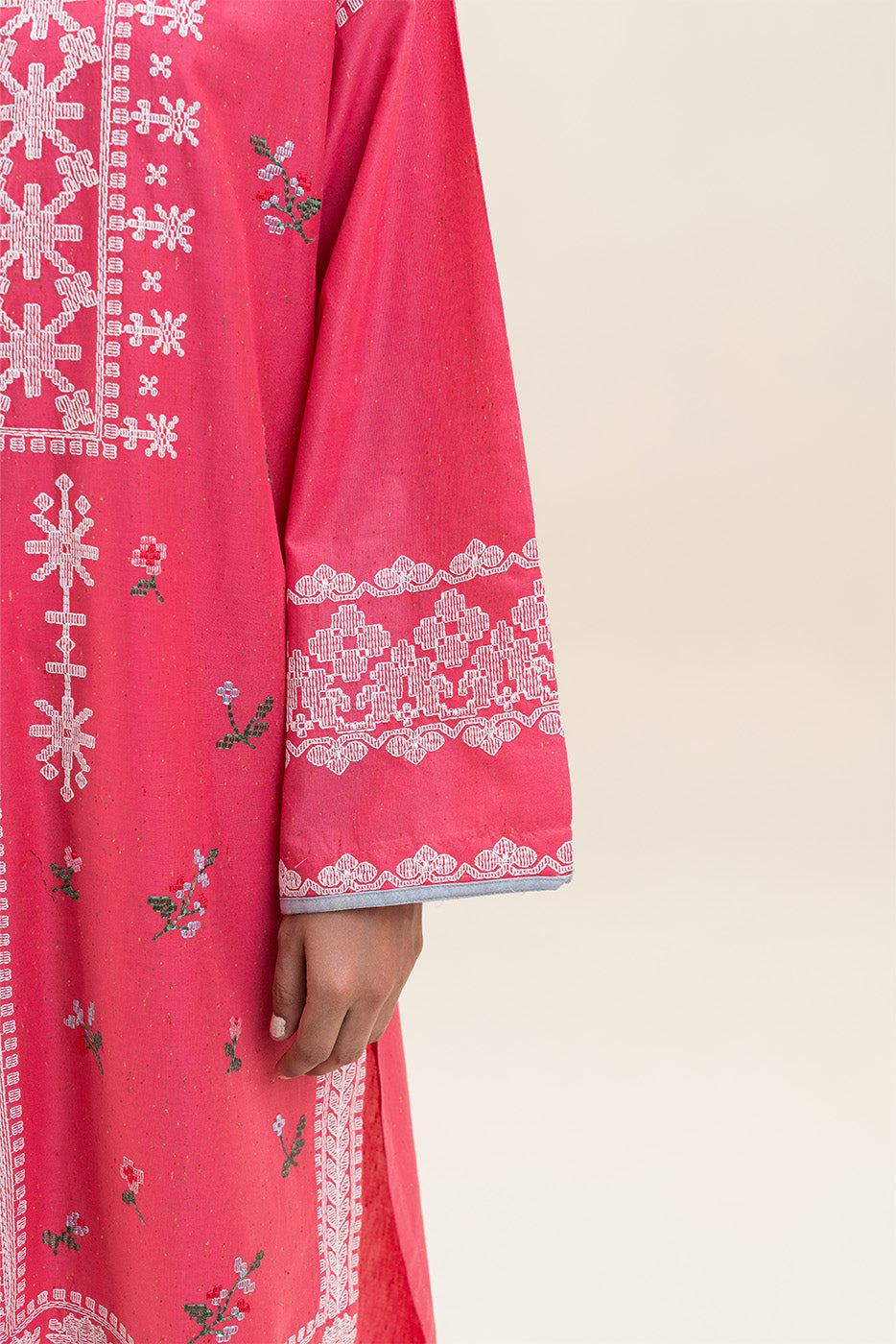 2 PIECE EMBROIDERED MULTI NEPS SUIT (PRET)