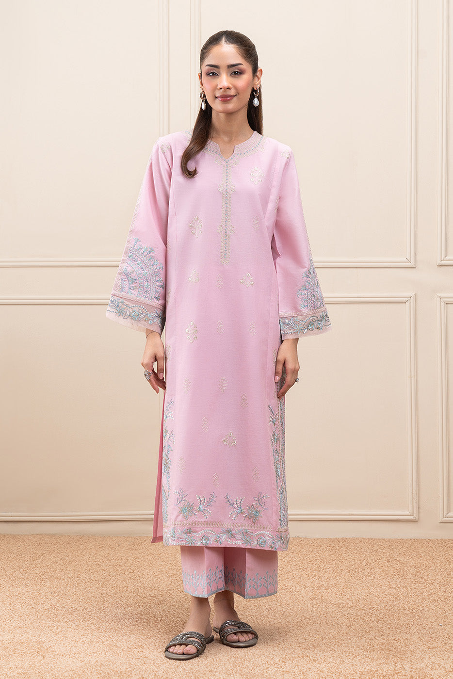 2 PIECE EMBROIDERED LAWN SUIT (PRET)