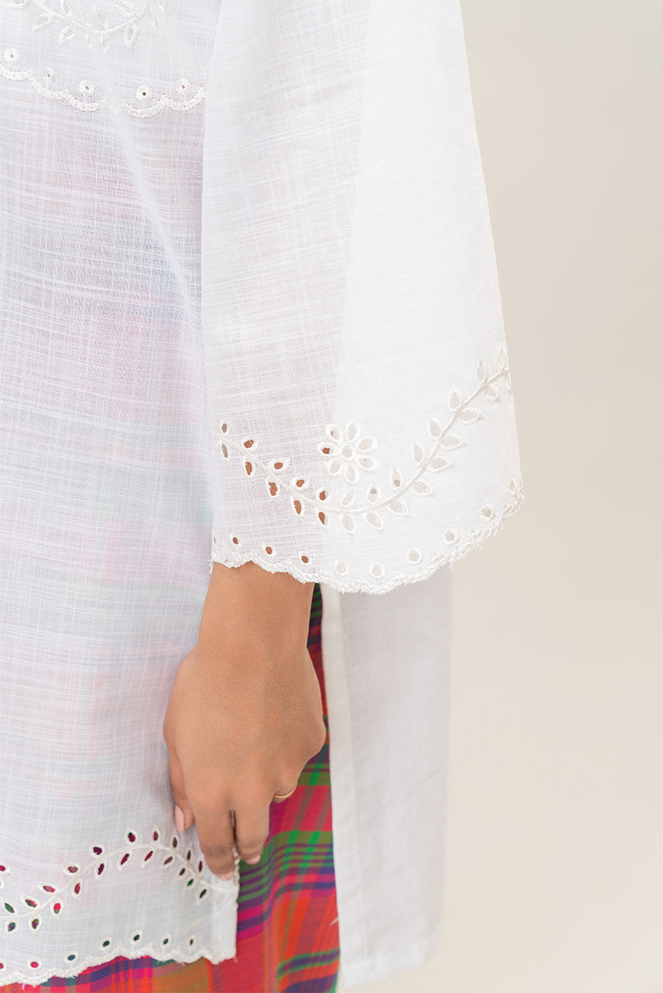 2 PIECE EMBROIDERED TWO WAY SLUB SUIT (PRET)