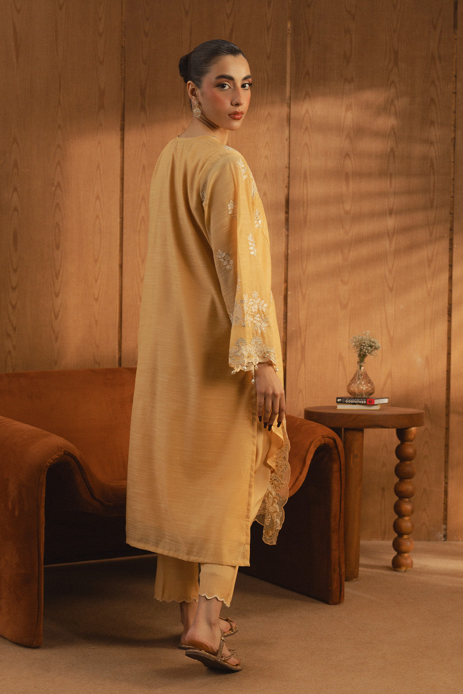 2 PIECE EMBROIDERED MONARK SUIT (LUXURY PRET)
