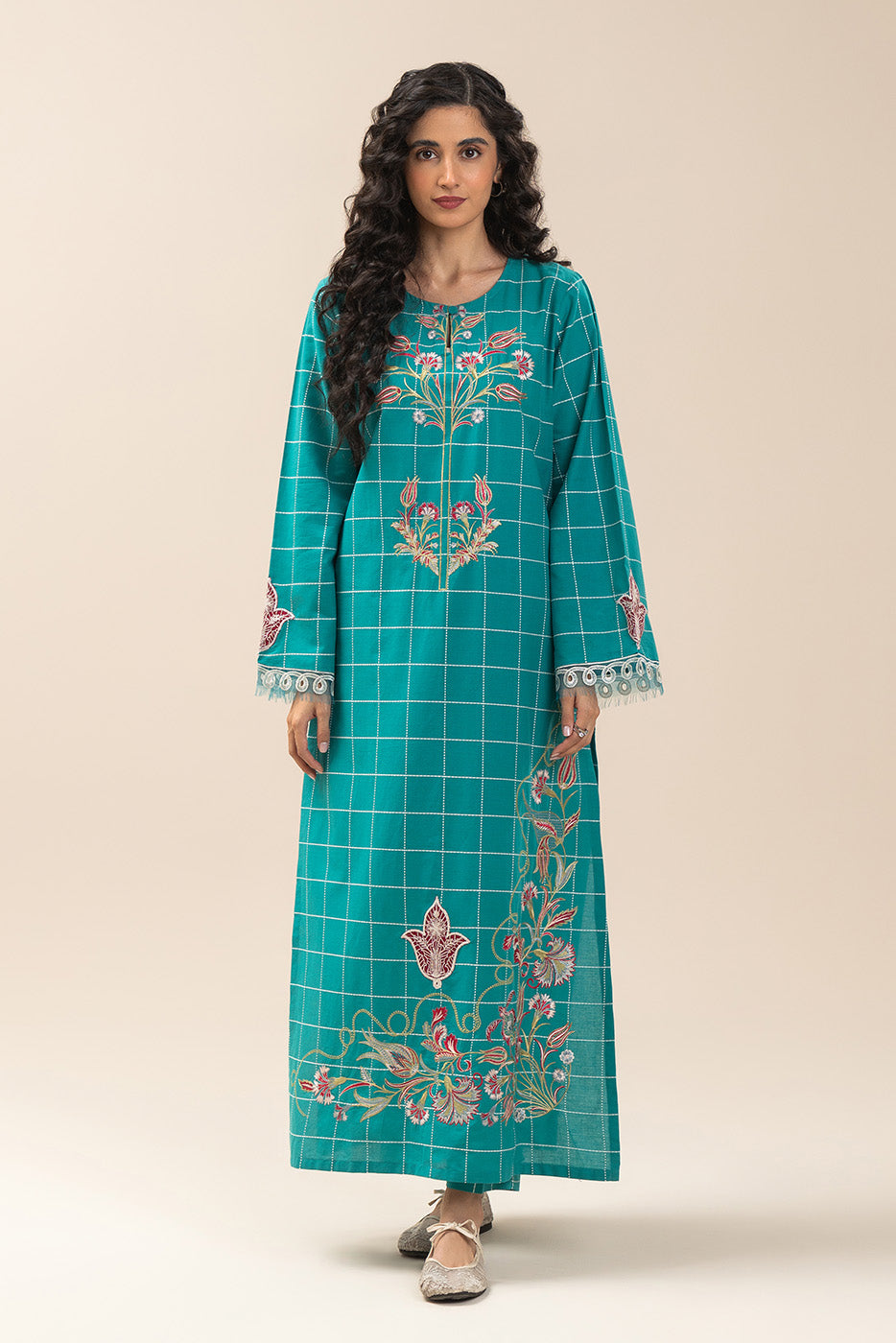 EMBROIDERED YARN DYED SHIRT (PRET)