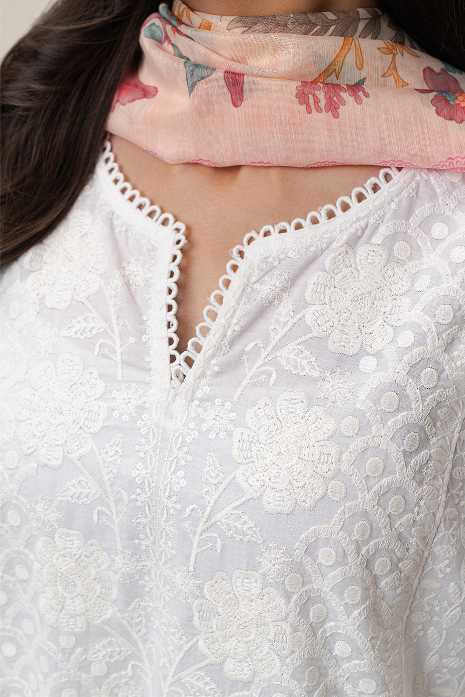 3 PIECE EMBROIDERED LAWN SUIT (PRET)