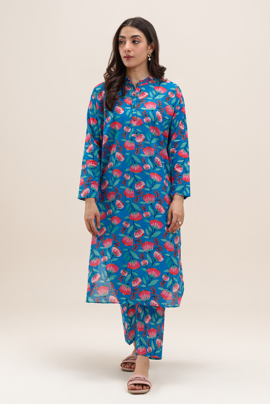 2 PIECE PRINTED LAWN SUIT (PRET)