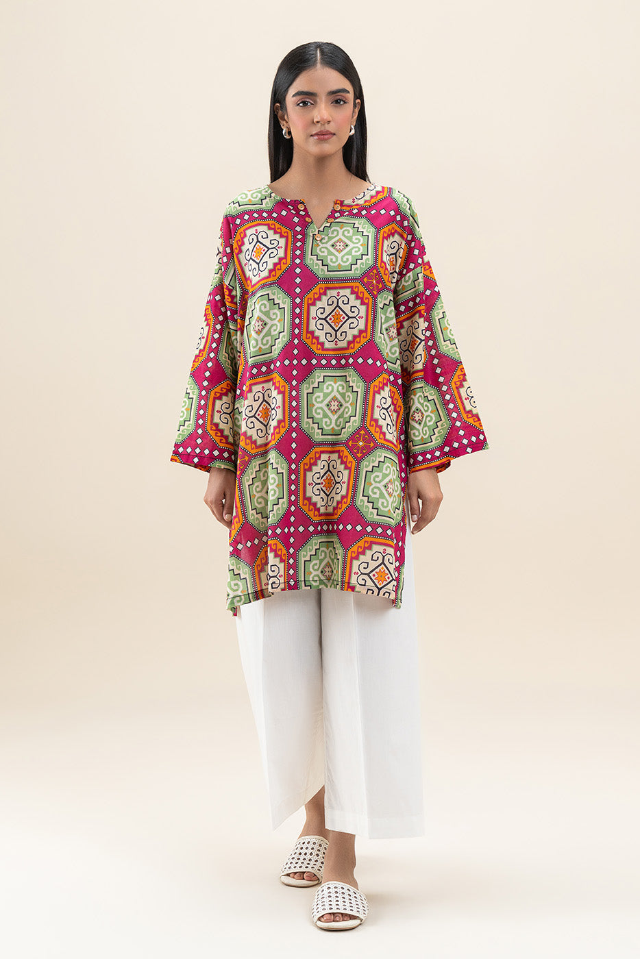PRINTED LAWN SHIRT (PRET)