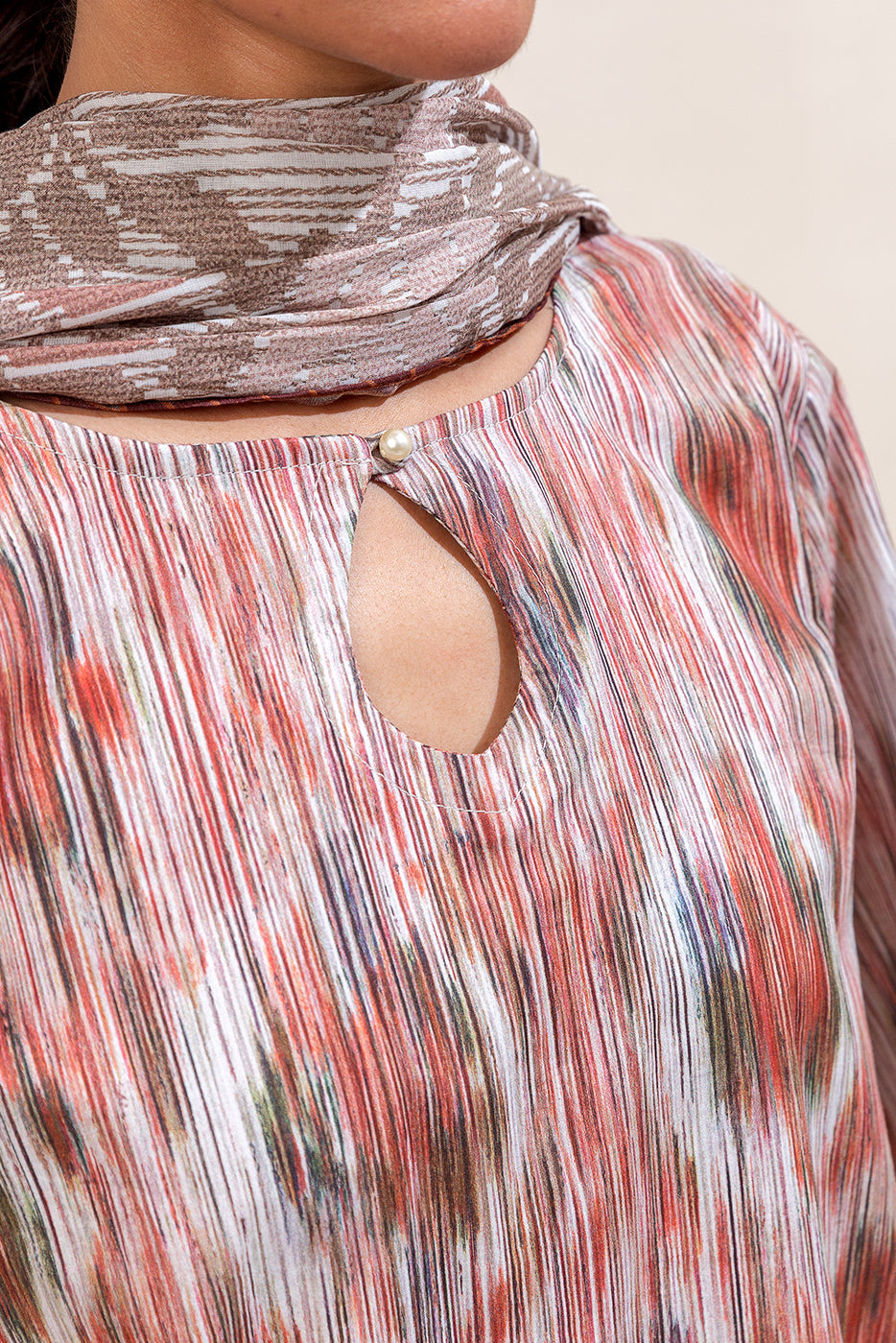 3 PIECE PRINTED LAWN SUIT-RUSTIC HAZE (UNSTITCHED)