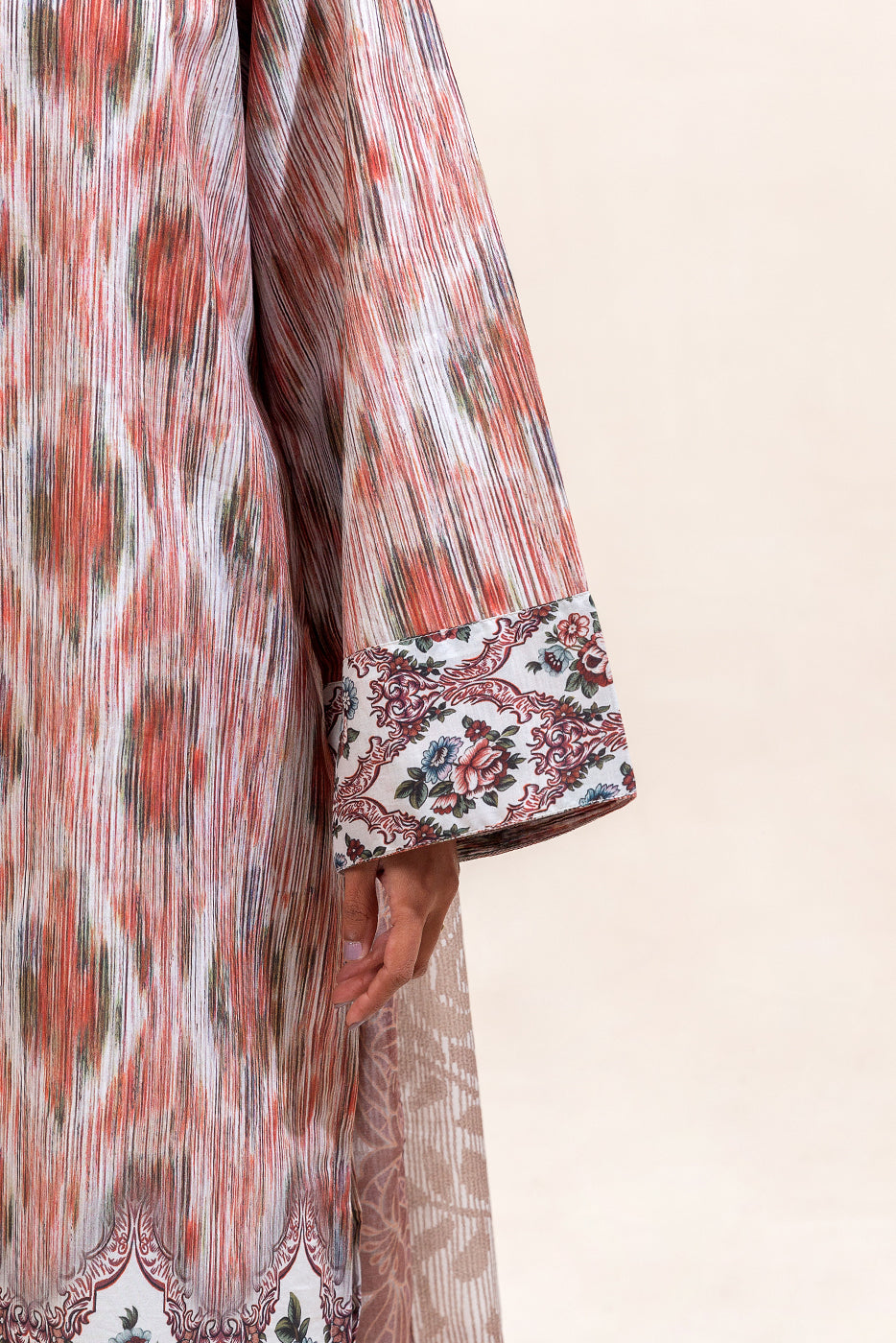 3 PIECE PRINTED LAWN SUIT-RUSTIC HAZE (UNSTITCHED)