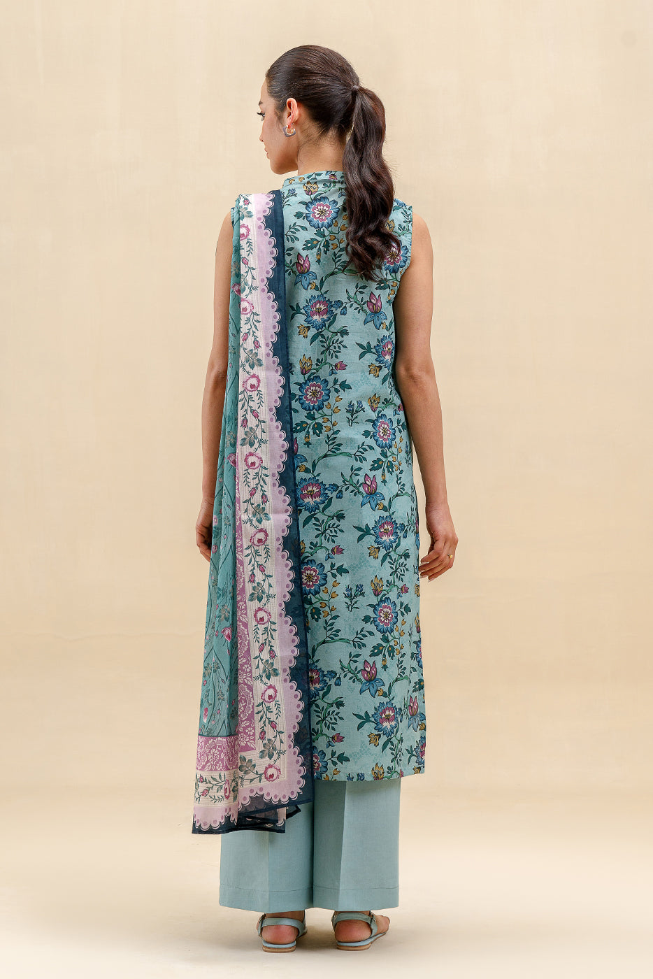 3 PIECE PRINTED LAWN SUIT-BERYL STALK (UNSTITCHED)