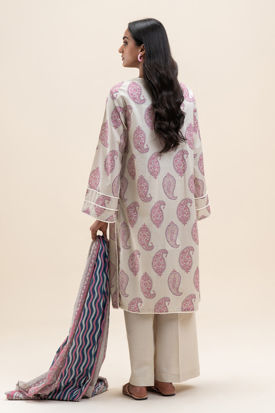 3 PIECE PRINTED LAWN SUIT-ETHNIC WHISPER (UNSTITCHED)
