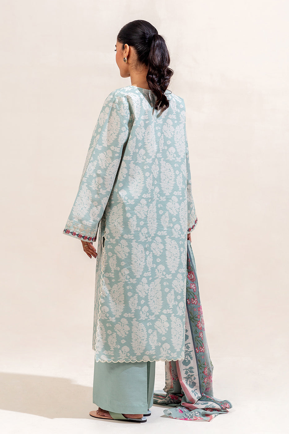 3 PIECE EMBROIDERED LAWN SUIT-PASTEL PAISLEY (UNSTITCHED)