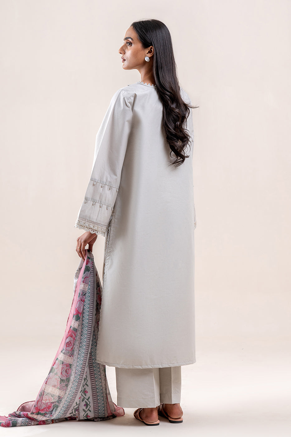 3 PIECE EMBROIDERED LAWN SUIT-DREAMY PEARL (UNSTITCHED)