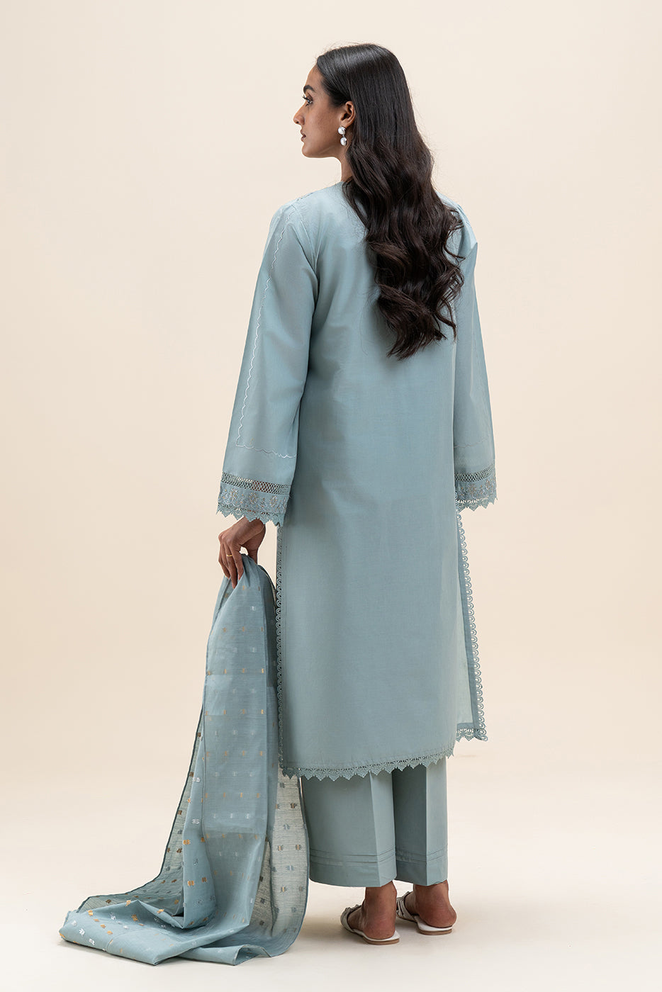 3 PIECE EMBROIDERED LAWN SUIT-PASTEL GLOW (UNSTITCHED)