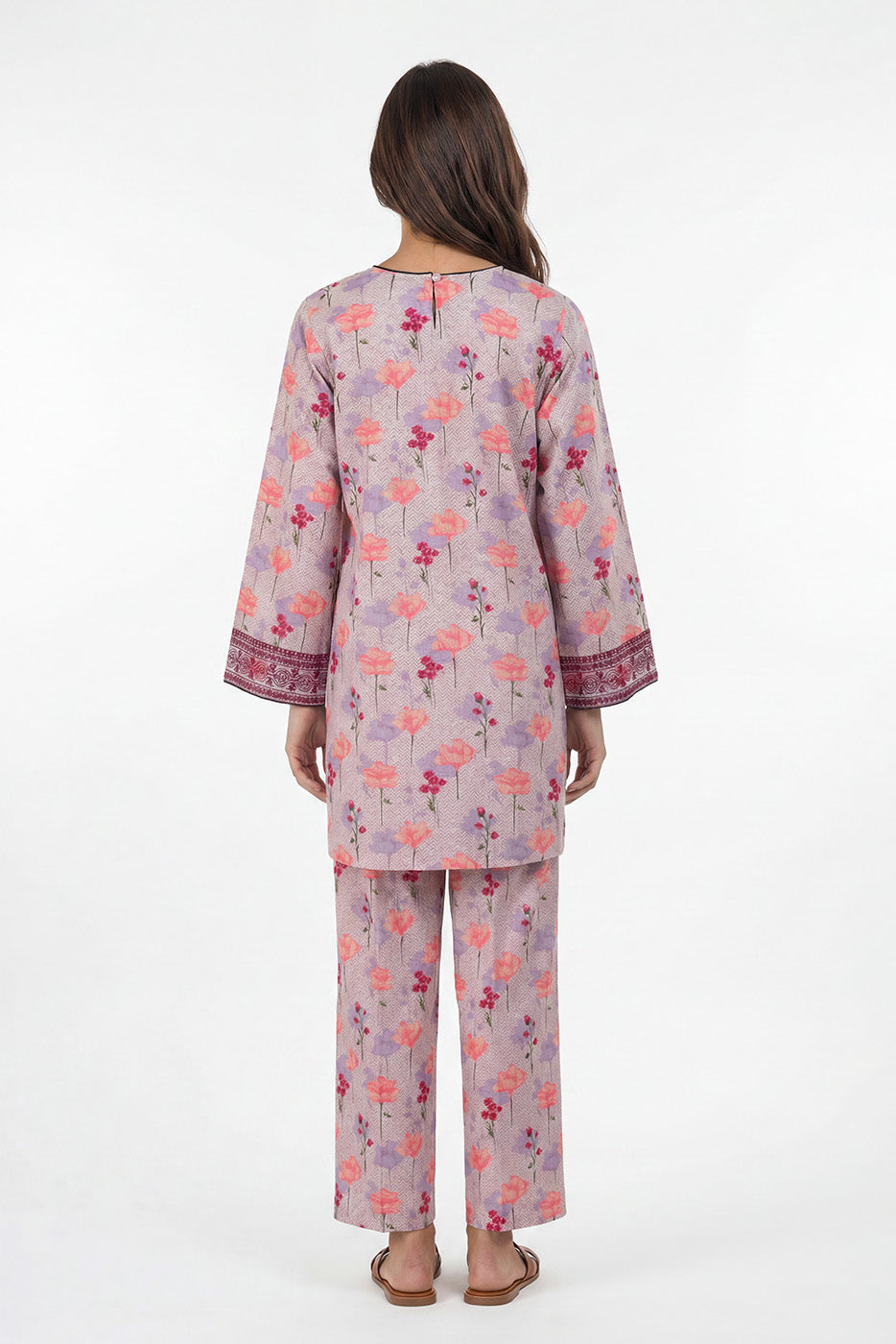 2 PIECE PRINTED LAWN SUIT (PRET)