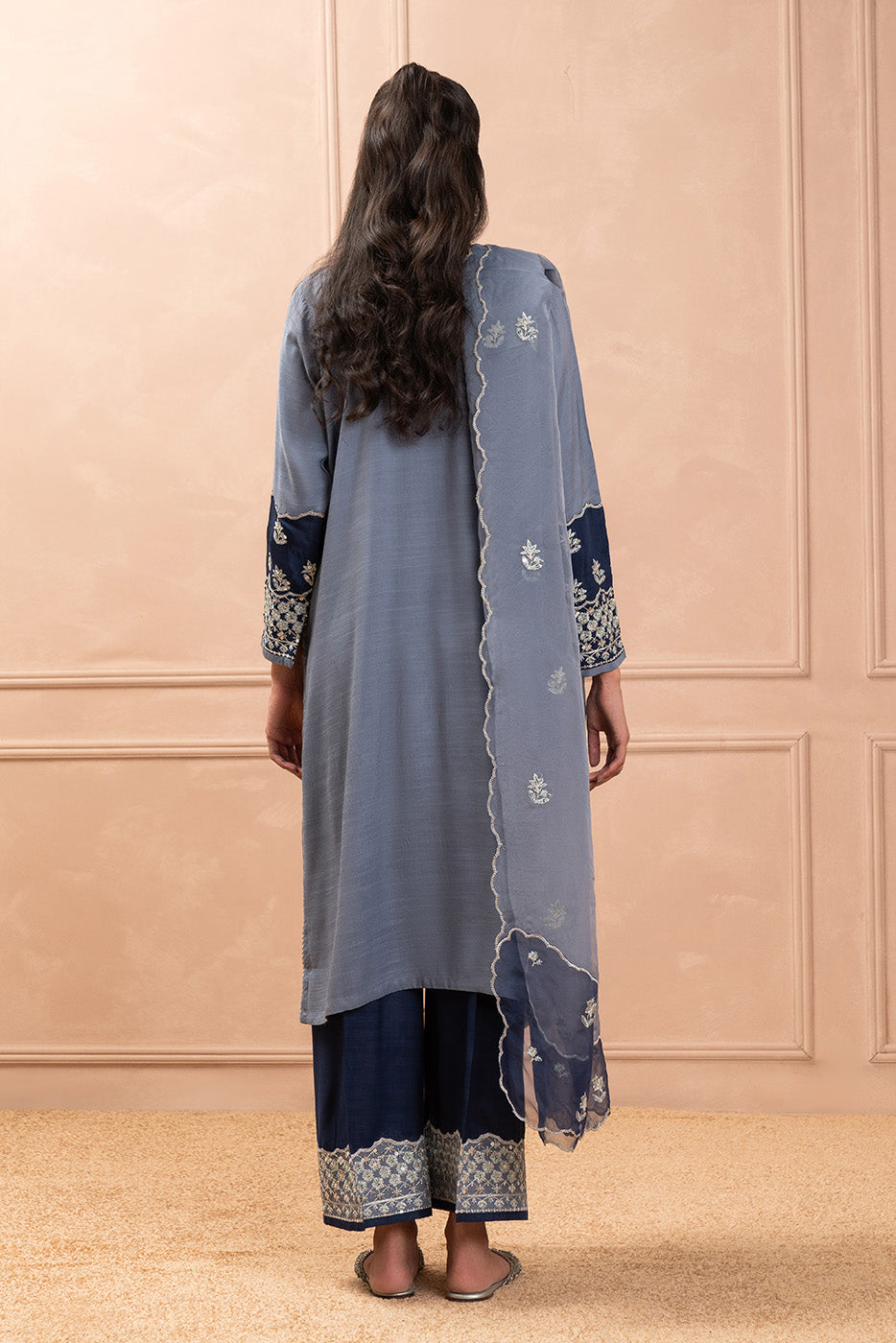 3 PIECE EMBROIDERED RAW SILK SUIT (LUXURY PRET)