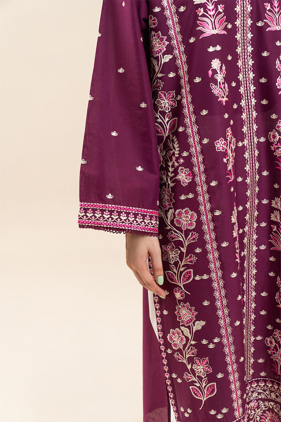 EMBROIDERED LAWN SHIRT (PRET)