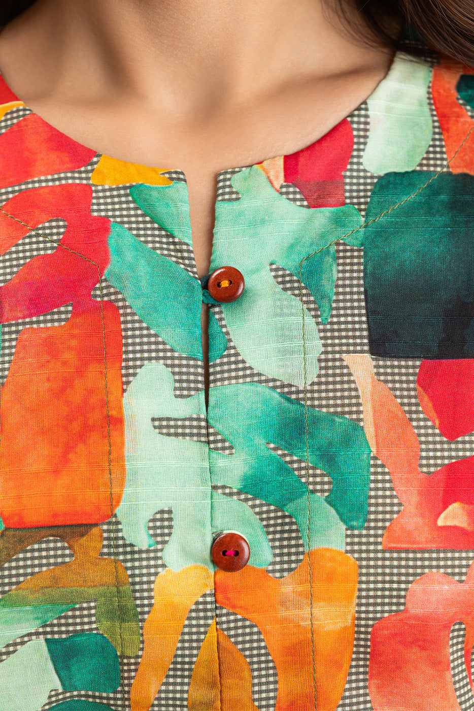 PRINTED DORIA LAWN SHIRT (PRET)