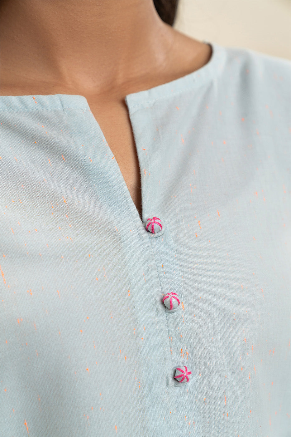 2 PIECE EMBROIDERED NEON NEPS SUIT (PRET)